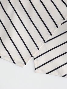 GlowEve Áo sơ mi sọc dài tay màu mơ thanh lịch, kiểu Pháp, thời trang đi làm hàng ngày, cổ điển, đa năng, ngày lễ, công sở, thu/đông - Nhiều màu - Xem 6