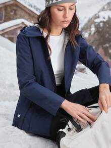 In My Nature 女士休闲拉链连帽软壳夹克，户外风衣，秋冬