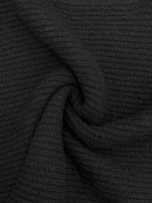 Elenzga Damen neue Herbst/Winter Einteiler Design Fledermausärmel hochwertig geknöpfter minimalistischer Alltagspullover mit Langarm