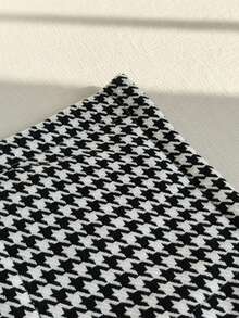 GlowEve 女式优雅无袖简约黑白经典图案连体裤，秋冬 - 黑與白 - 查看 6