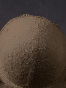 EmpressEnvy 3pcs Romantic Sexy Lace Cami Bra With Detachable Straps, Summer Lingerie