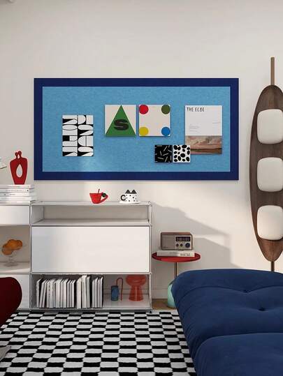 Joivida 1 片毛毡照片墙贴：提升氛围，免打孔装饰墙贴，可遮盖瑕疵，适用于客厅、门厅和特色墙，圣诞节、情人节等场合。