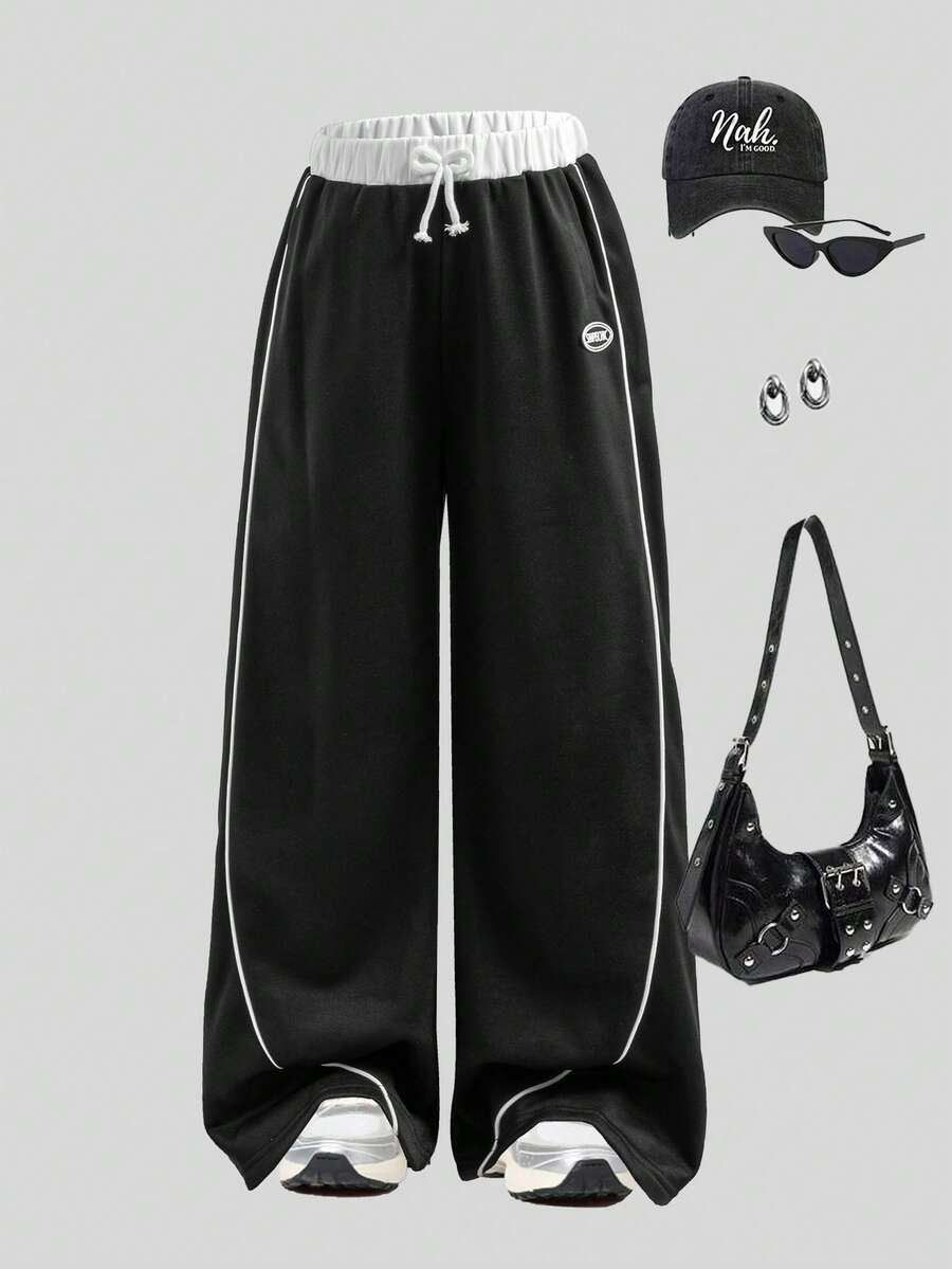 Sparklyn 秋冬必备！女童直筒裤，采用优质卫衣面料，柔软舒适。直筒设计，修饰腿部线条，时尚百搭，保暖一整个冬天，是女童秋冬装的完美之选。