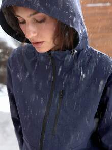 In My Nature Women's Hooded Zip-Up Outdoor Raincoat Jacket Water Proof Jacket Woman Hiking Jacket Women