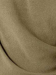 OTTIMOZO Áo len dệt kim dài tay đơn giản, tối giản, màu trơn dành cho nam, Thu/Đông - Rượu sâm banh - Xem 7