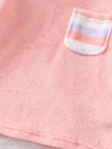 2pcs/Set Soft & Comfortable Girls Pajama Set, Including Long Sleeve Top And Plaid Pants - Multicolor - View 4