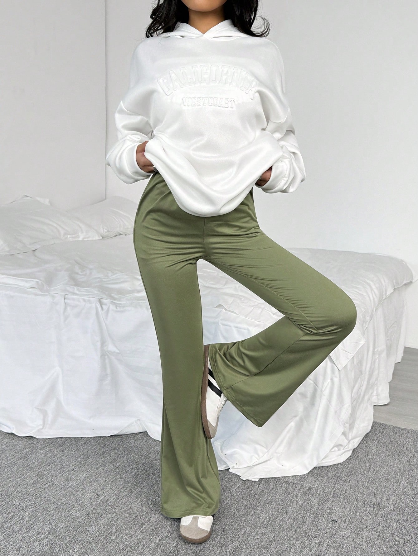 مجموعة بنطلون وهوديي مطبوع بأسماء المدن 3D للمراهق...