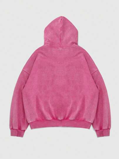 Street Life Men's Distressed Applique Embroidered  Sweatshirt, Streetwear