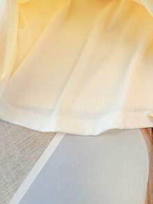 GlowEve CURVE 加大码二合一舒适休闲/工作衬衫，黄色和白色，适合春季、秋季、冬季