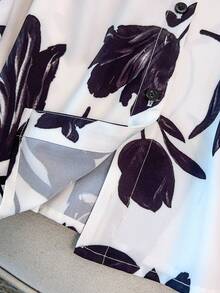 SHEIN 大码女式经典简约修身衬衫，百搭秋冬装，适合日常通勤 - 彩色 - 查看 7