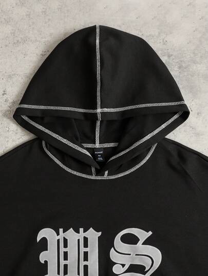 Street Life Men's Contrast Stitching Hoodie Set