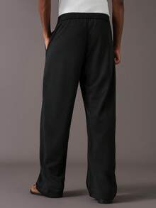 STYNVO 男士休闲百搭字母印花运动裤 男士宽松版型裤 男士黑色运动裤 男士抽绳裤 男士宽松运动裤 专业俱乐部运动裤 - 黑色 - 查看 2