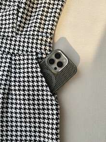 GlowEve 女式优雅无袖简约黑白经典图案连体裤，秋冬 - 黑與白 - 查看 5