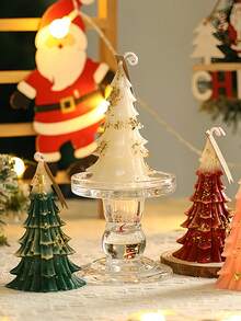 Cirelle Candle In The Shape Of A Christmas Tree, A Realistic Imitation Of A Small Christmas Tree, An Excellent Christmas Gift, A Decoration For Christmas Dinner Party - Christmas candles - View 4
