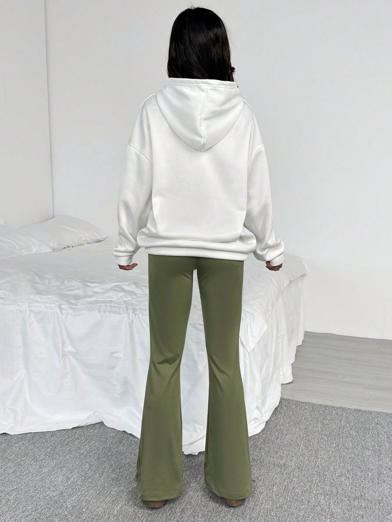 مجموعة بنطلون وهوديي مطبوع بأسماء المدن 3D للمراهق...