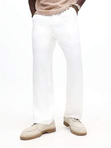 SUMWON 撞色领口和滚边短袖针织 Polo 衫，夏季高尔夫网球休闲装，纯色 - 卡其色 - 查看 4