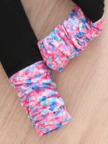 2件套年轻女孩卡通印花连帽衫和裤子套装 - 彩色 - 查看 6