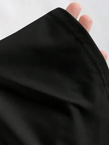 Sweetra Top ajustado de tirantes anchos y cuello en U de unicolor para mujer - Multicolor - Ver 7