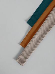 Franclia 3件套高领罗纹针织套头衫秋冬毛衣 - 彩色 - 查看 4