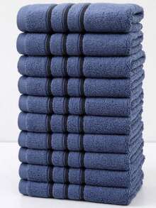 SHEIN 1/10pcs Thick, Absorbent, And Lint-Free Hand/Face Towels, 500GSM, Ideal For Bathroom Use, Adults, Salons, Hotels, Gyms, Spas Home Bathroom Decor Fall Decor Back To School Dish Cloths Kitchen Towel