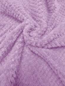 GlowEve 2025 高端小众毛绒保暖内衬卫衣，秋冬季，圣诞节 - 淡紫色 - 查看 6