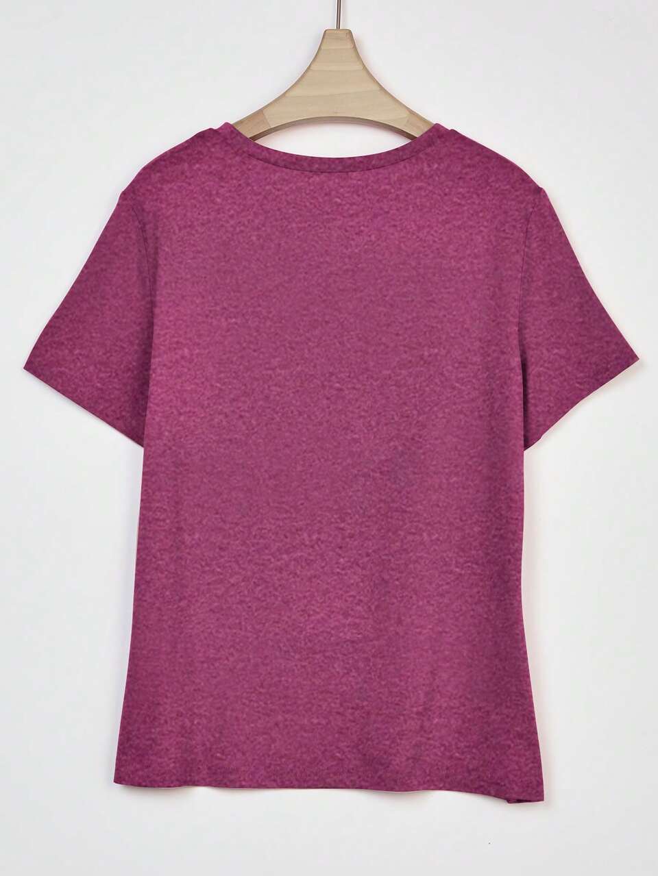 Women's Slogan Print Round Neck T-Shirt Graphic Tees Women Tops