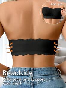 SHEIN 1 件女士蕾丝拼接无钢圈吊带文胸