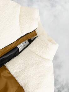 RueChic Men Fleece Lined Regular Padded Coat - Orange - View 5