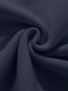 EURMUSE sweat-shirt à capuche casual à manches longues pour hommes avec imprimé texte - Bleu marine - Voir 6