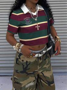 Rovax Áo ngắn tay ngắn, hai lớp, cổ chữ V, ôm sát, vai thường. - Nhiều màu - Xem 4