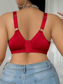 SHEIN 1pc Plus Size Wireless Bra, For Christmas