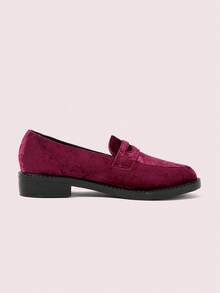 CUCCOO DOLLMOD CUCCOO Women's Fashion Versatile Commuter Flat Shoes - Burgundy - View 9