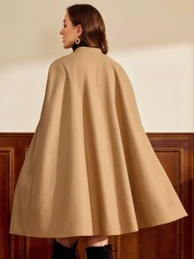 Vintamour Conjunto vintage elegante de 2 piezas con bolsillos, blazer de mezcla de lana y vestido de tirantes, vestido cruzado con solapa y capa, apto para uso casual, laboral u ocasiones festivas en otoño, ropa de otoño, atuendos de otoño para mujer, ropa de invierno para mujer, conjunto de Navidad para mujer, ropa de mujer elegante, vestidos elegantes para mujer, conjunto de mujer para invierno, abrigo de invierno para mujer, vestido de invierno para mujer, chaqueta de invierno para mujer, conjunto de invierno, vestidos de otoño para mujer - Caqui - Ver 7