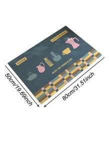 Joivida 1 Stück Dopamin-Stil gewundene Fußmatte, leicht zu reinigen, geeignet für Eingangsbereich/Türschwelle, kratzfest, verschleißfest und rutschfest, Weihnachten, Valentinstag - Verschiedenfarbig - Übersicht 12