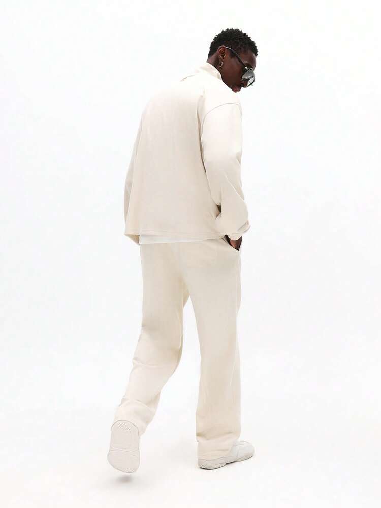 Half Zip Sweatshirt And Jogger Set