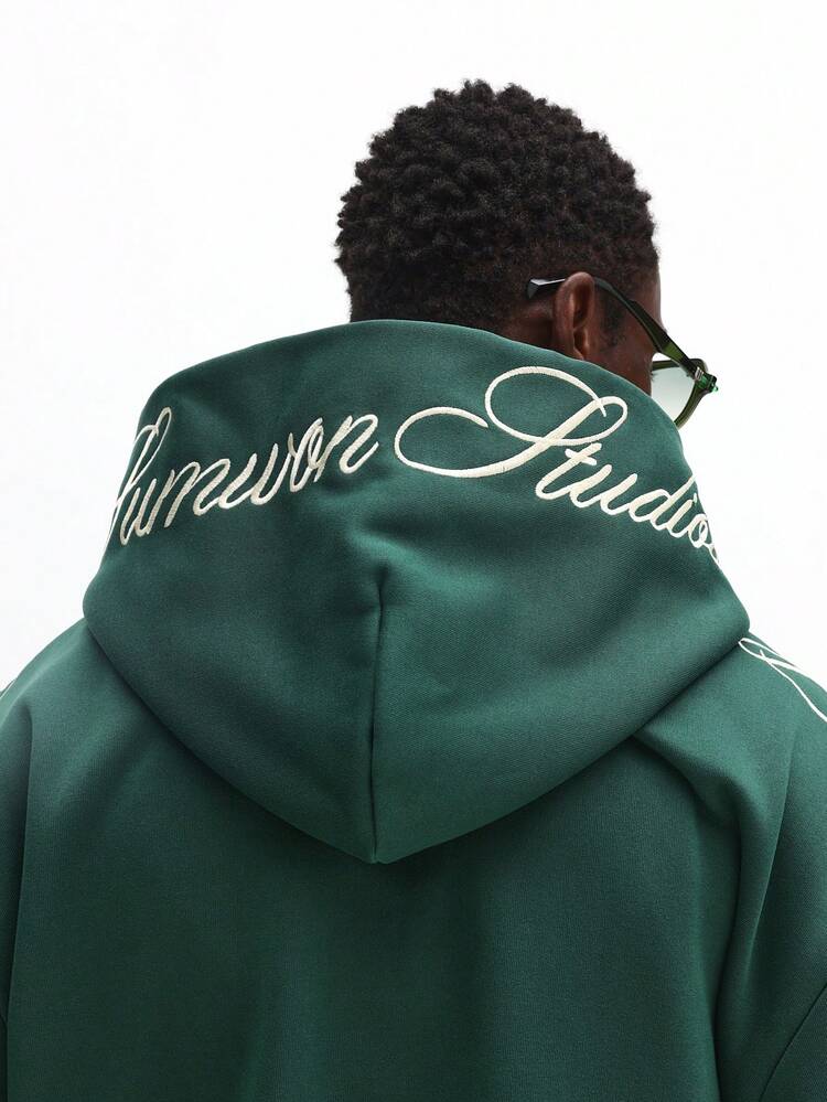 Full Zip Hoodie With Drawstring