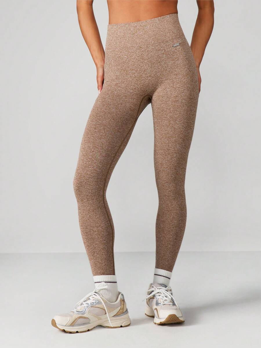 MISSGUIDED High Waisted Ribbed Leggings With Zip Pocket For Workout Training Yoga Seamless Active Wear