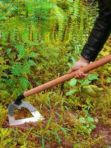 重型锰钢爪 - 加厚尖头除草工具，轻松松土、除草和耕作 - 锋利边缘设计，方便房主、园丁和种植者高效使用，适用于户外园艺和草坪护理，无手柄 - 空心鋤頭 - 查看 9