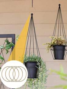 10/15pcs 2/3/4 Inch Metal Rings For Craft Gold Silvery Hoops Floral Macrame Hoops Rings Dream Catcher Rings For DIY Crafts Macrame Dream Catcher Supplies (Gold,Silvery), Valentine Day, Gift - Gold - View 5