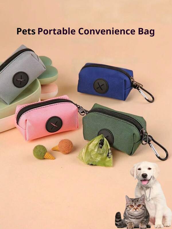 PETSIN 1 pezzo Sacchetto per escrementi di animali domestici; Sacchetto per escrementi di cane; Guinzaglio portatile; Sacchetto per escrementi di animali domestici; Accessori per animali domestici