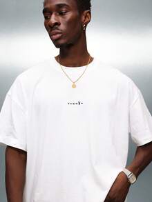 PLAYBOY X SUMWON 宽松版型图案 T 恤杂志封面拼贴印花短袖休闲棉质 T 恤夏季街头服饰 - 白色 - 查看 5