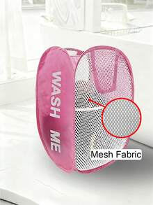 سلة غسيل قابلة للطي 1 قطعة، سلة تخزين الملابس، سلة الملابس القذرة، سلة غسيل، سلة تخزين الملابس القذرة في الحمام، سلة غسيل جديدة قابلة للطي وللفتح، سلة الملابس القذرة مع مقبض، سلة غسيل، سلة تخزين، سلة قابلة للطي - شبكة بيضاء متعددة الألوان - مشاهدة 9