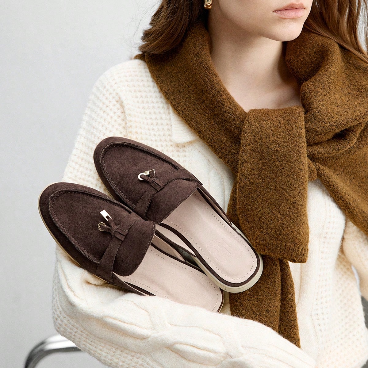 Zapatillas deportivas planas de slip-on casuales para mujer
