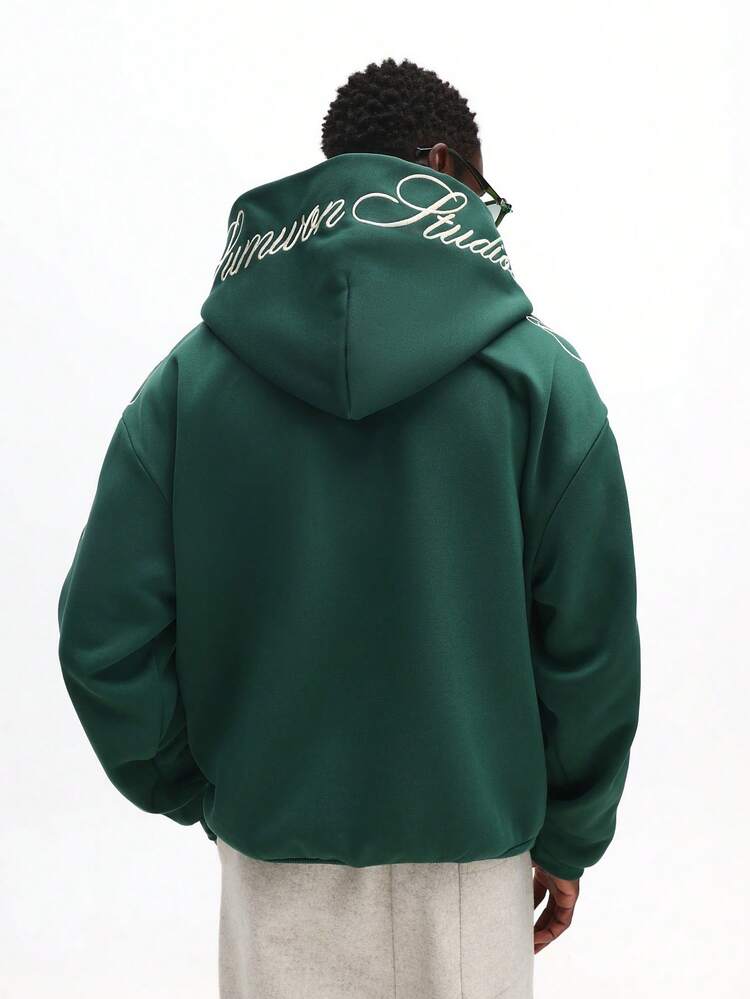 Full Zip Hoodie With Drawstring