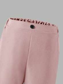 SHEIN 2 件青少年男孩绅士风格服装：无袖背心夹克和长裤，优雅正式礼服，适合生日派对、活动、婚礼、周年纪念、洗礼、毕业典礼