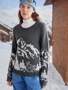 In My Nature Damskie swetry sportowe o regularnym kroju, z długim rękawem i okrągłym dekoltem, idealne na co dzień