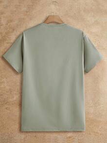 HIMLAND 3 件装男士休闲圆领针织短袖 T 恤，基本款 T 恤