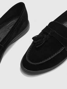 CUCCOO BIZCHIC Women's Casual Slip-On Flat Athletic Sneakers - Black - View 6
