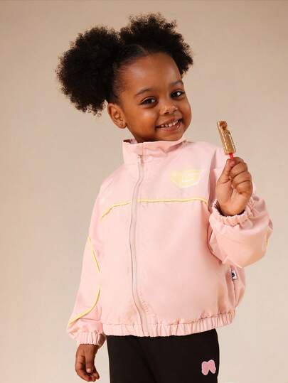 SUMWON Nylon Track Windbreaker Jacket With Elastic Cuffs And Yellow Piping Details For Active Outdoor Adventures