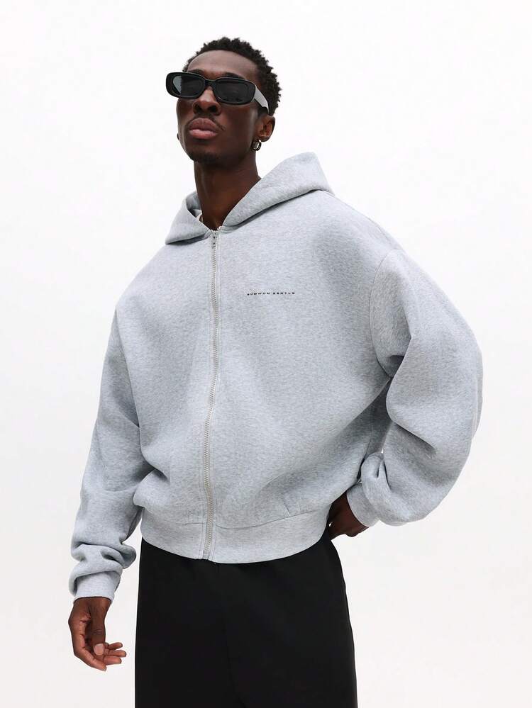 Sweat à capuche zippé avec cordon de serrage